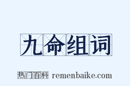 九命组词是什么意思的图片